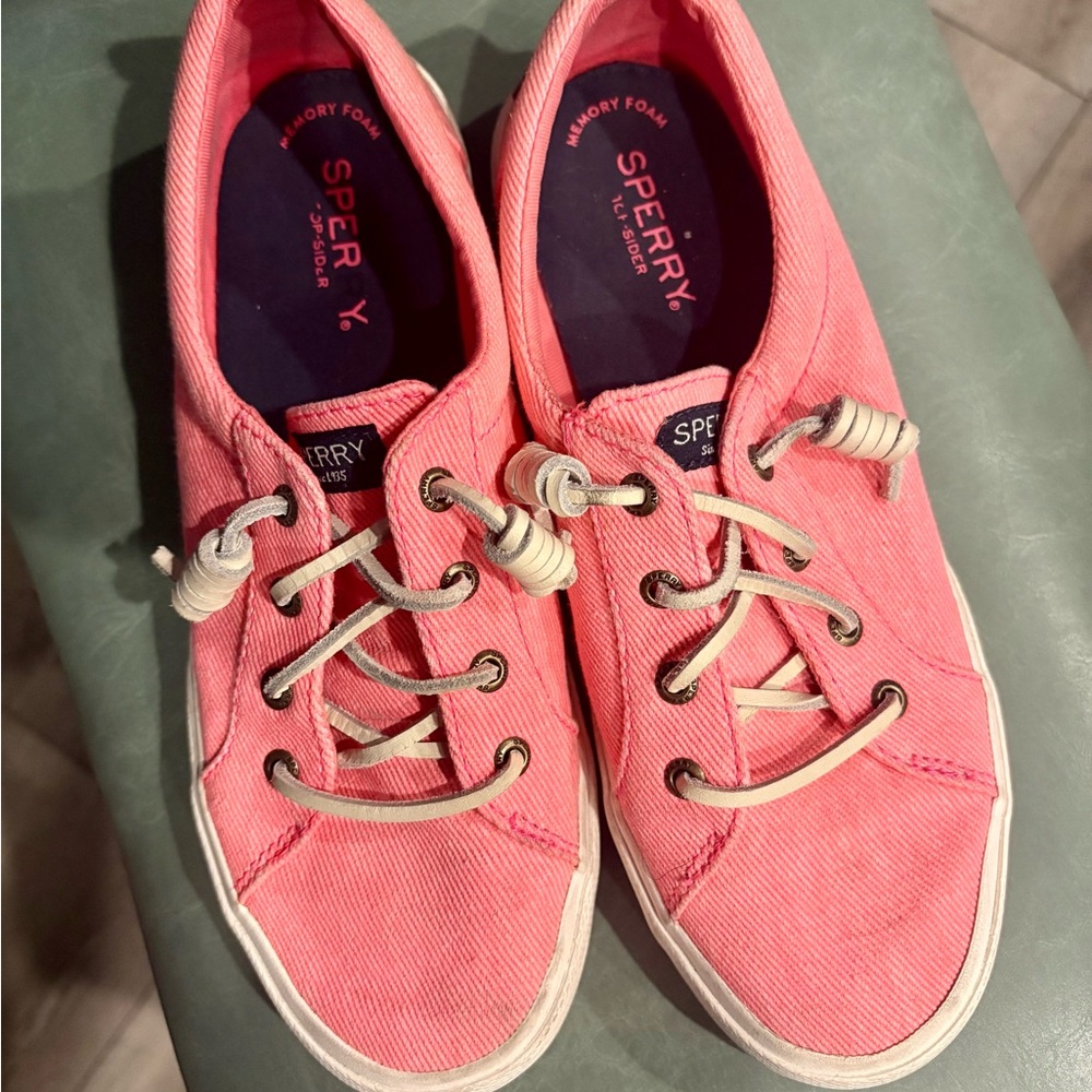 Sperry Pink Sneakers Classic Low-Top Casual